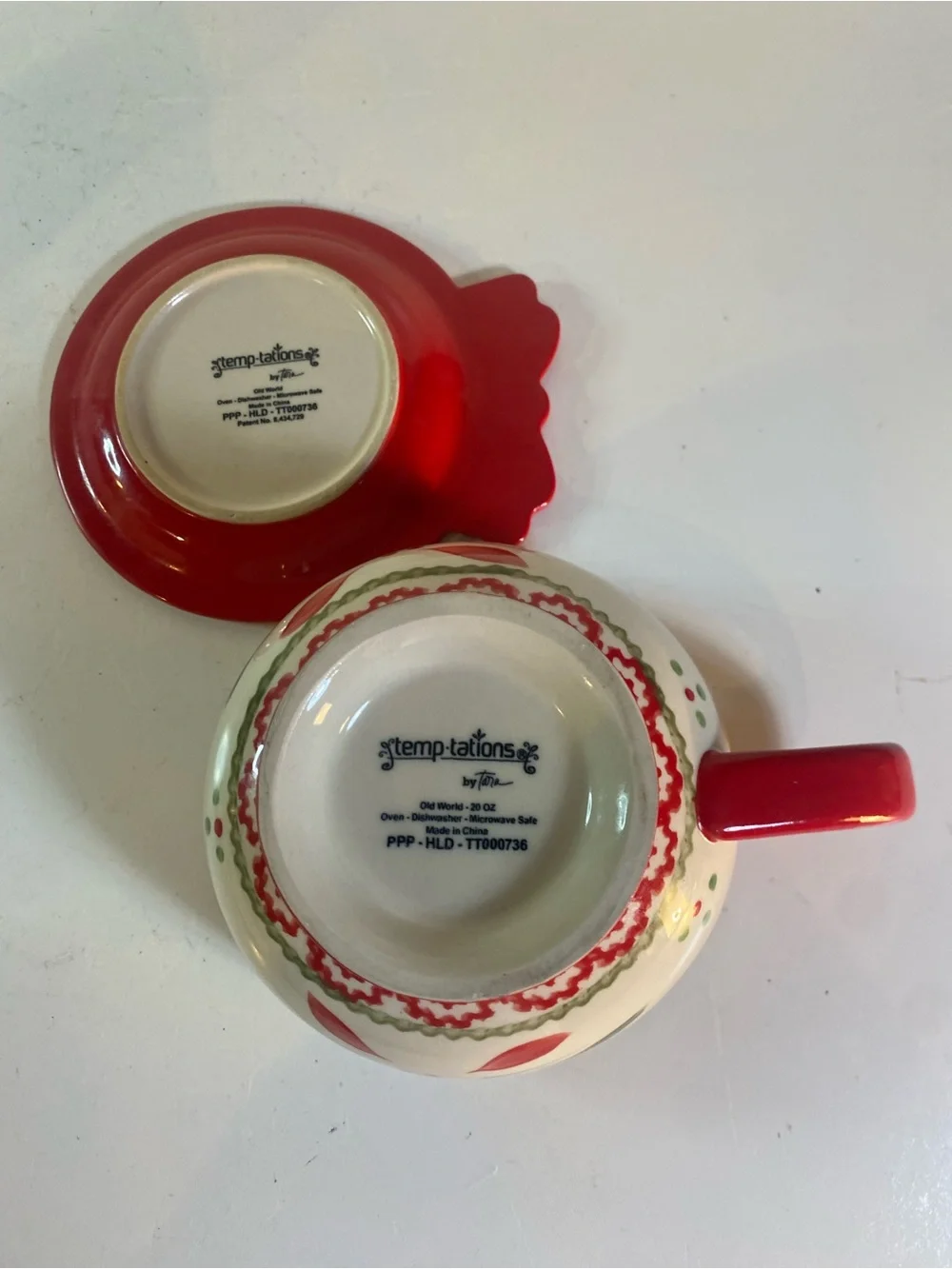 Temp-tations By Tara Old World Pattern Soup Mug With A Seal The Meal Lid